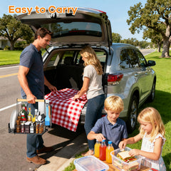 JBBTOOL caddy loaded with utensils and condiments for efficient grilling