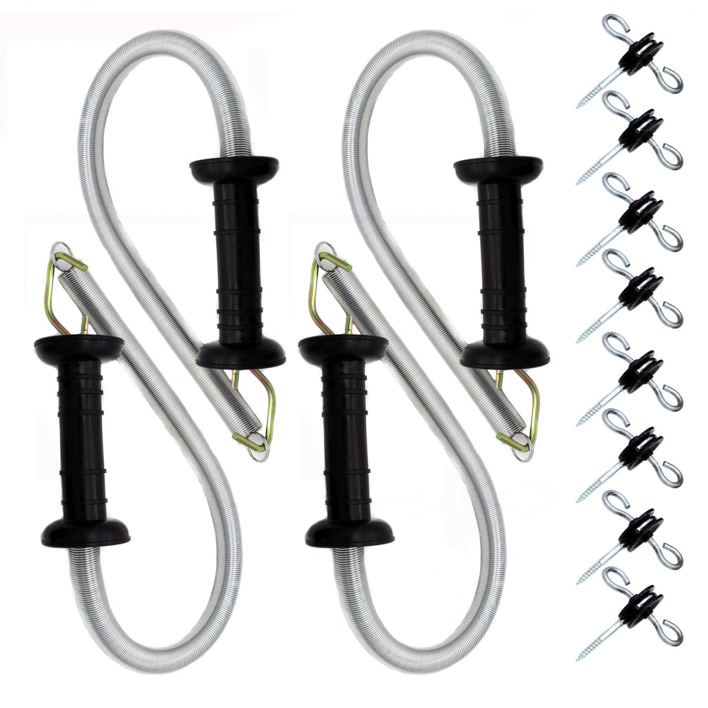 JBTOZIUY front view of insulated spring gate handle showing durable grip and quick use
