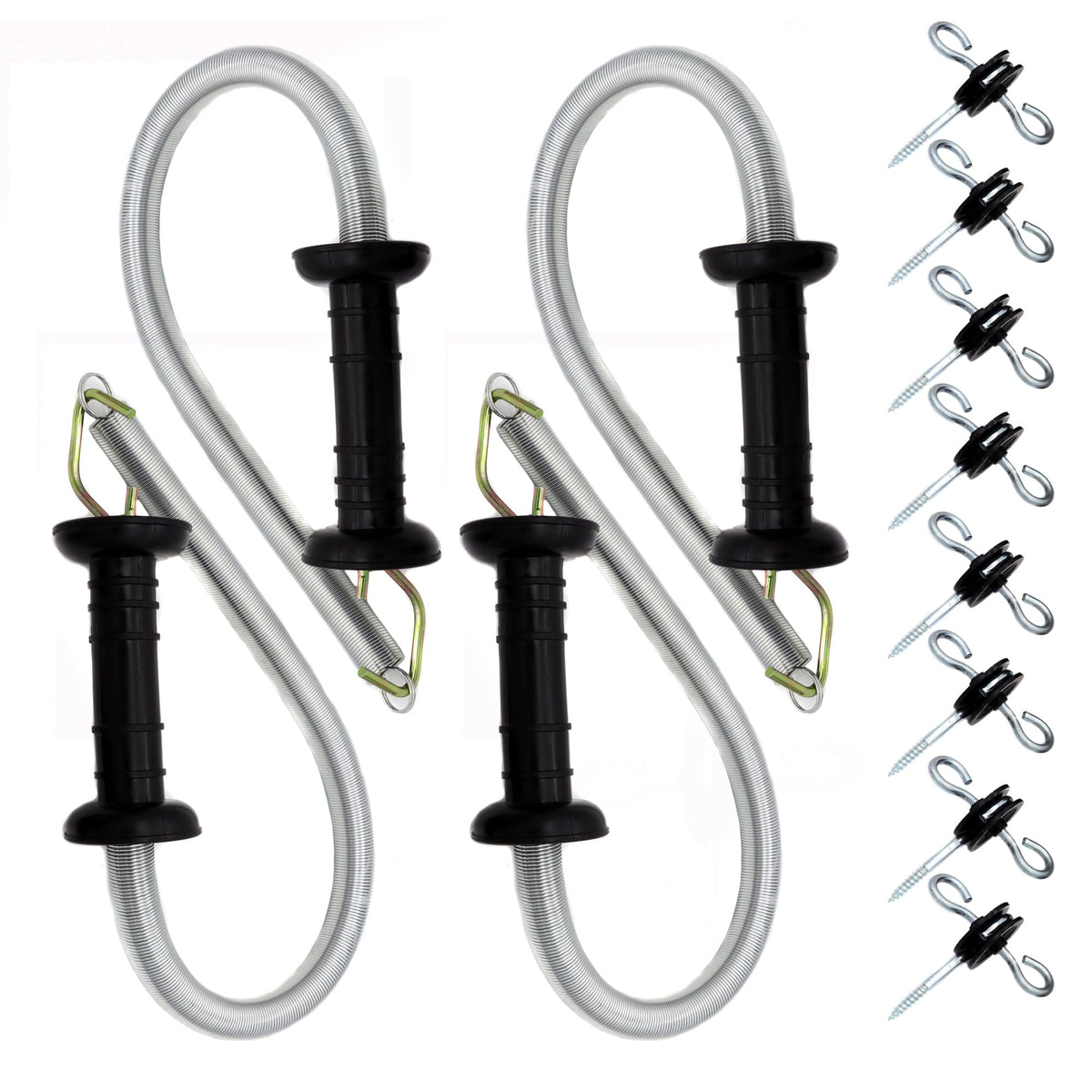 JBTOZIUY front view of insulated spring gate handle showing durable grip and quick use