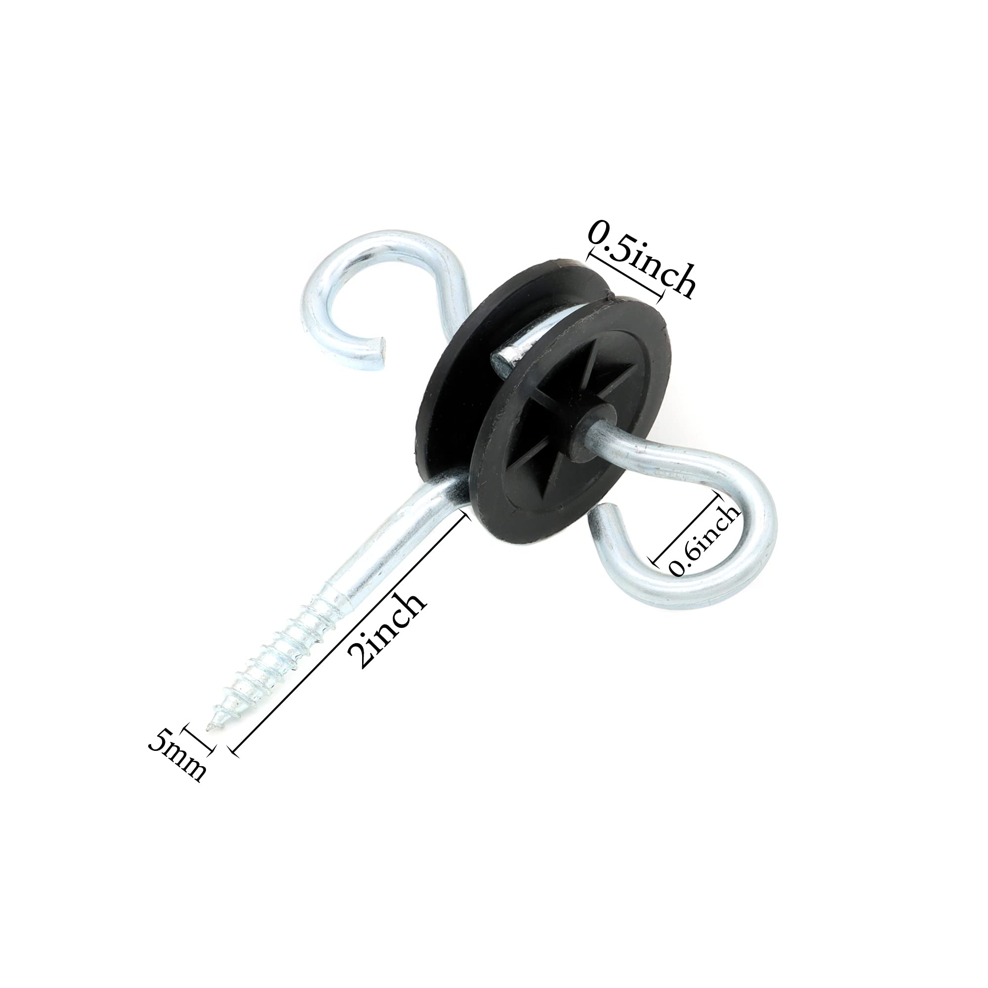 JBTOZIUY electric fence handle installed on gate, improving access and tension control