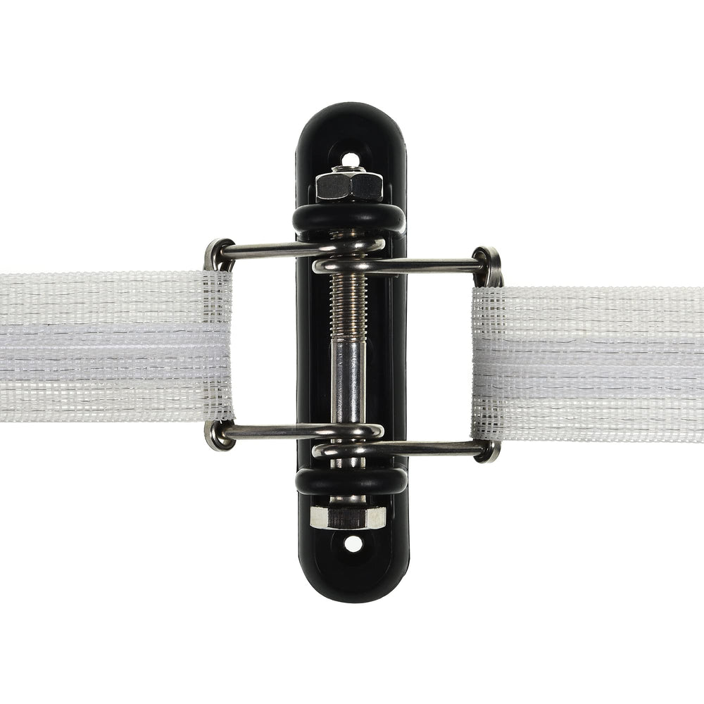 JBTOZIUY insulator next to ruler illustrating compact size and easy placement on standard posts