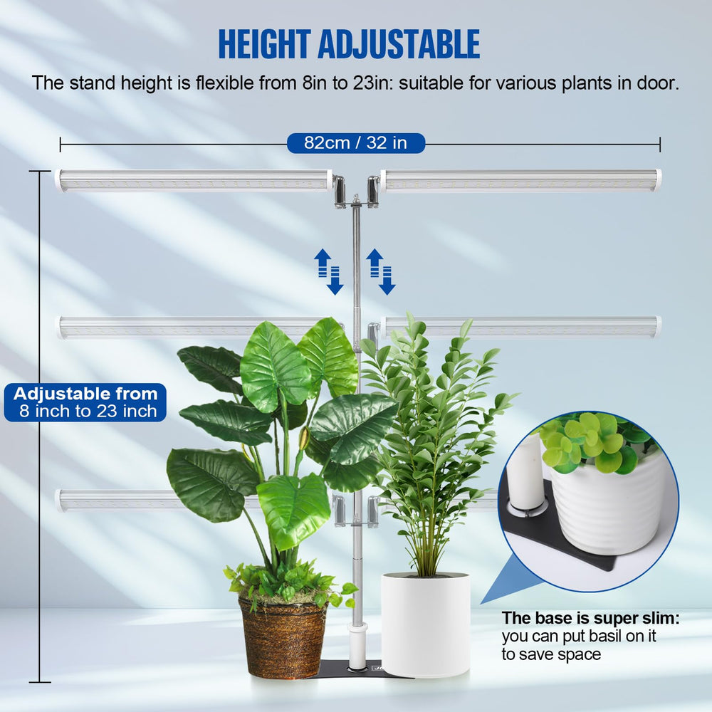JCBritw adjustable dual head angled to target multiple plants with precise light
