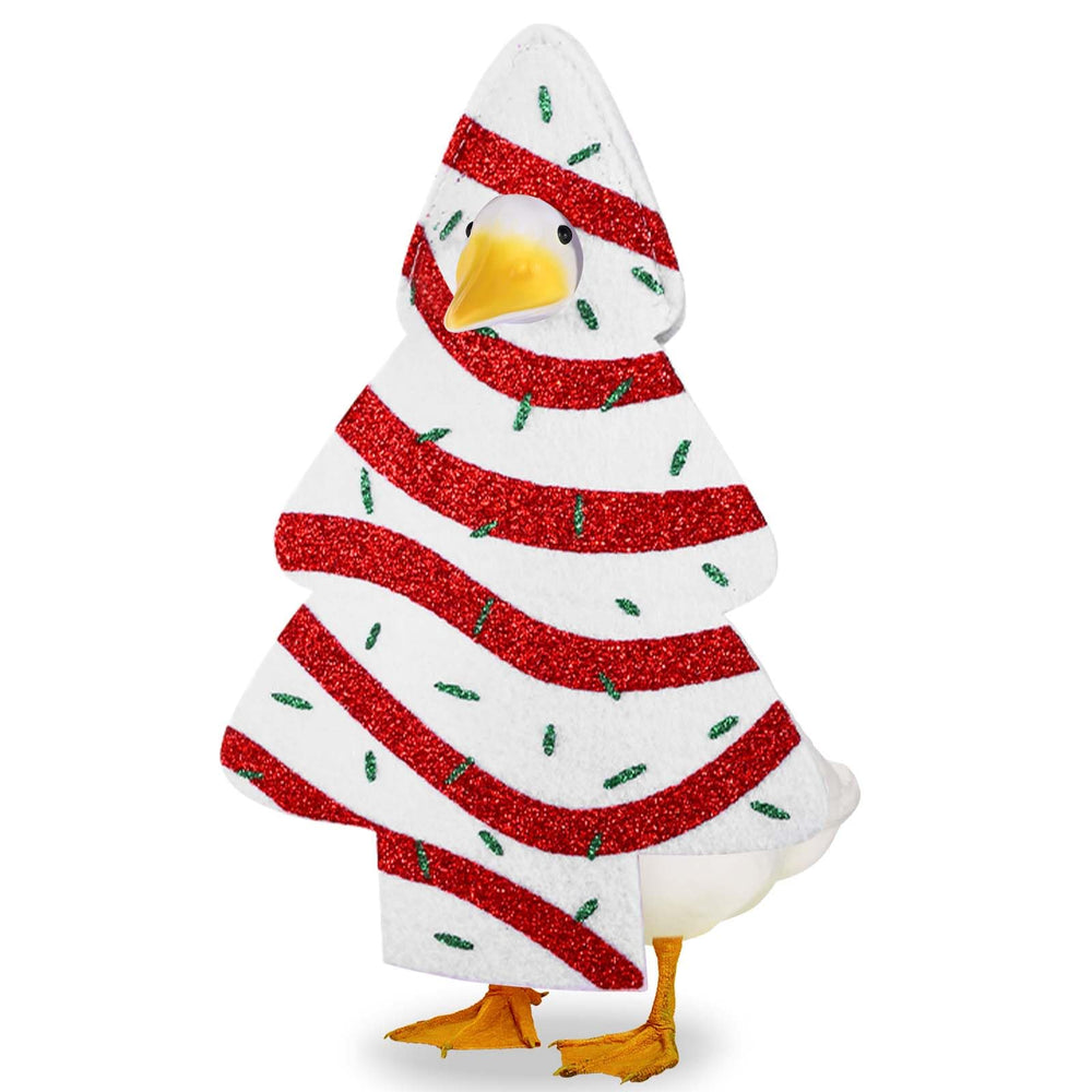 JcHrmers front view of goose outfit adds festive charm