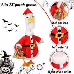 JcHrmers Thanksgiving costume on goose conveying cozy autumn warmth