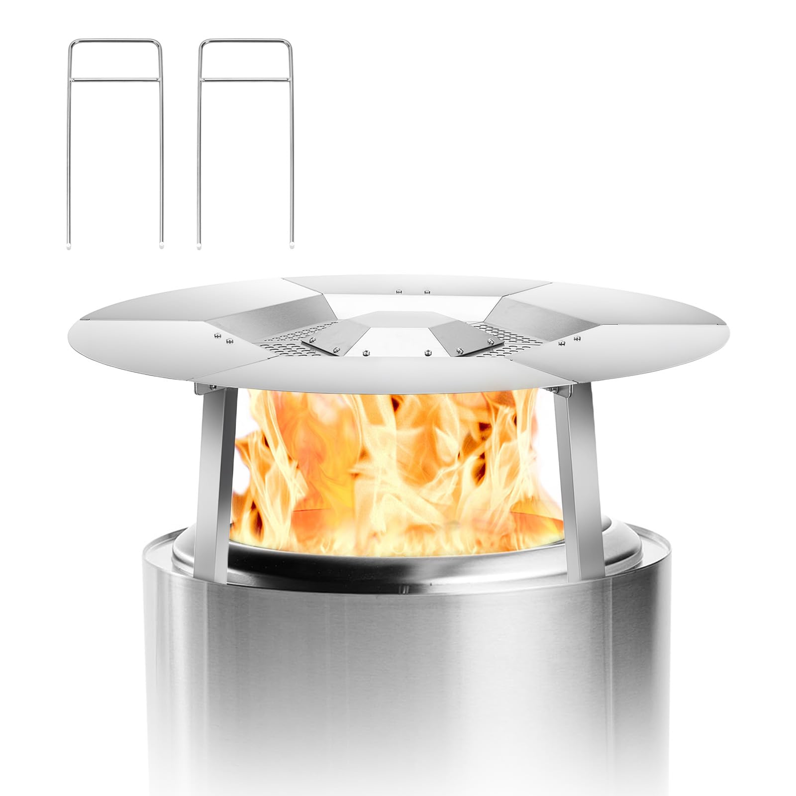 JCLMER front view of heat deflector showing full fit and improved warmth