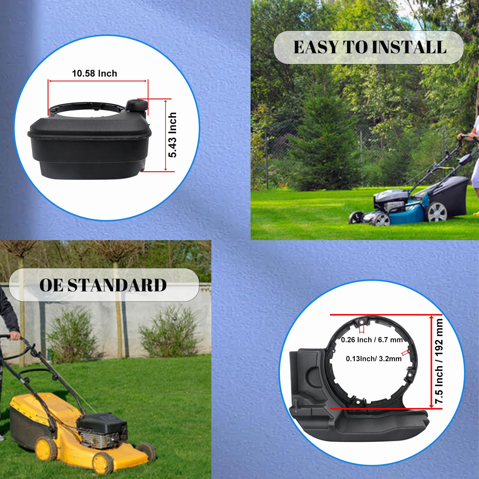 JDLLONG fuel tank installed on mower demonstrating restored fuel delivery