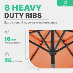 JEAREY crank lift and push-button tilt handle for easy operation
