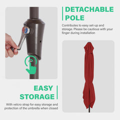 JEAREY crank and tilt mechanism shown for easy opening and angling