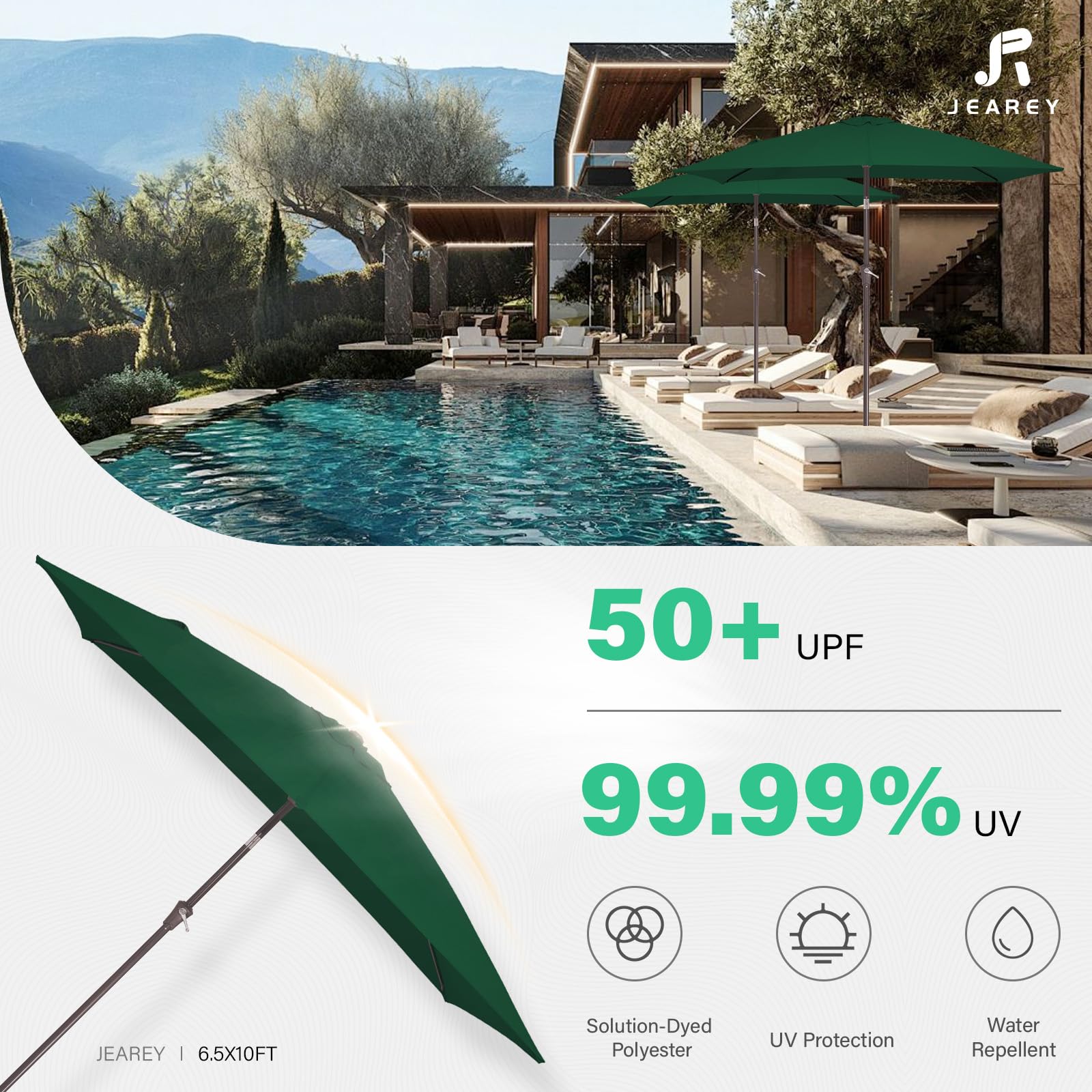 JEAREY double-layer top vent improving airflow and cooling under canopy
