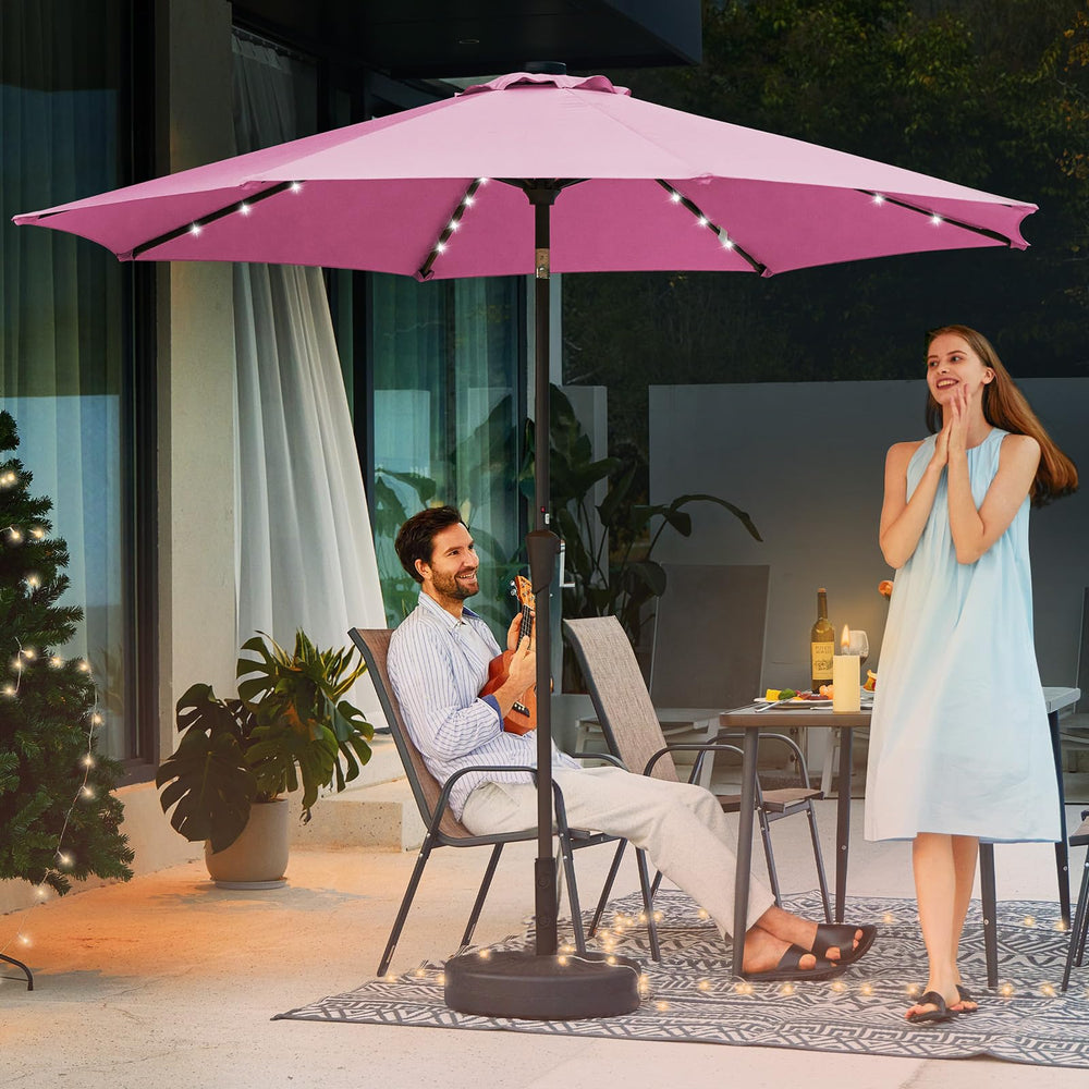 JEAREY umbrella crank and tilt mechanism detail for easy opening and angle control