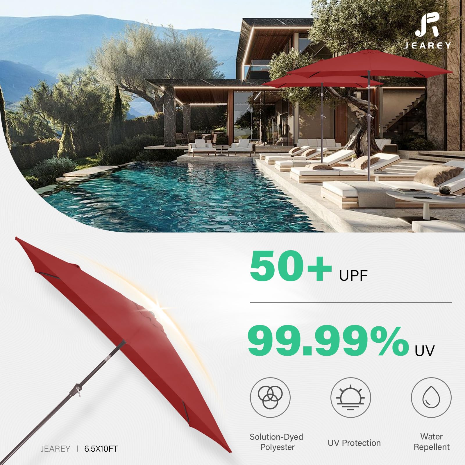 JEAREY vented double canopy top improving airflow and stability