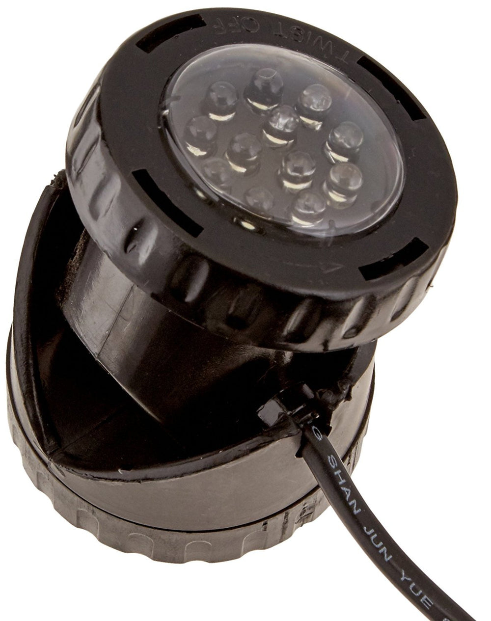 Jebao close-up of clear lens and waterproof housing for reliable underwater use