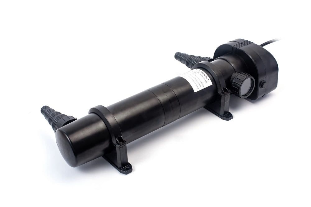 Jebao NPU quartz sleeve close-up reveals lamp chamber for reliable UV clarification