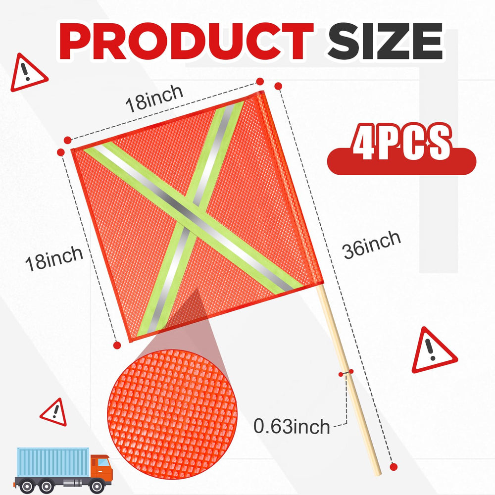 Jecery wooden dowel display showing length and secure grip for mounting flags