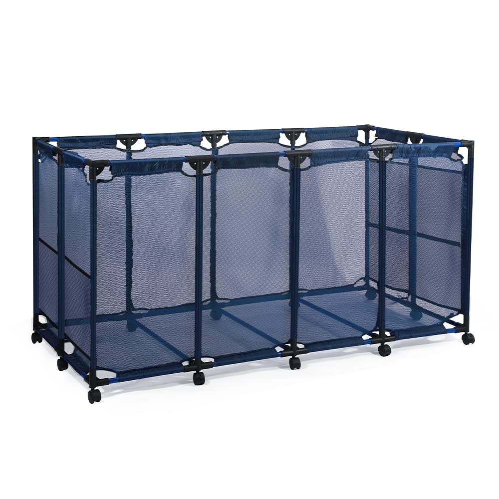 JEFEE front view of rolling pool storage cart showing large capacity benefit
