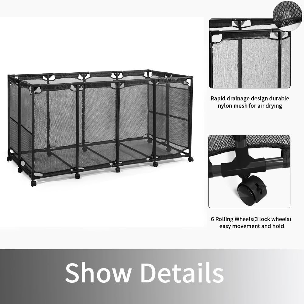 JEFEE side pockets holding goggles and sunscreen for accessible small-item storage