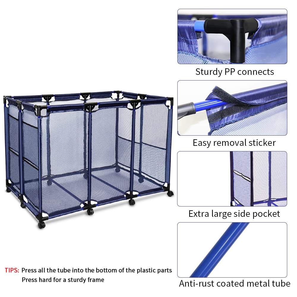 JEFEE caster wheels and lock mechanism providing stable, secured positioning