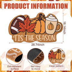 Jenaai detailed shot of autumn print with maple leaves enhancing curb appeal