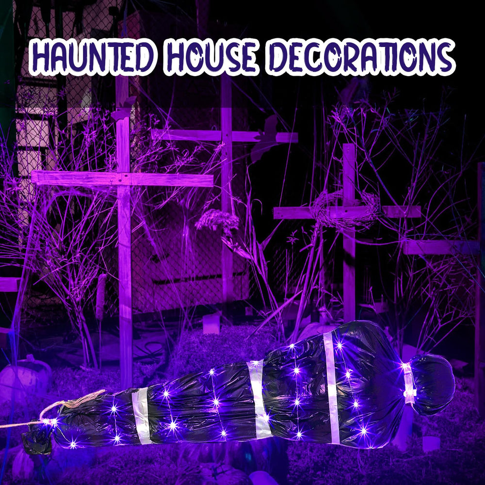 Jenaai hanging decoration in tree at night showing dramatic yard ambience benefit