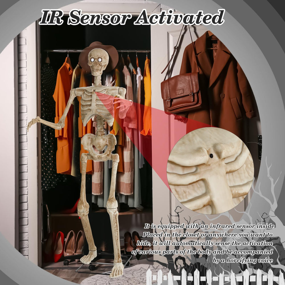 Jenaai beside doorway showing 5.3 ft scale for display planning