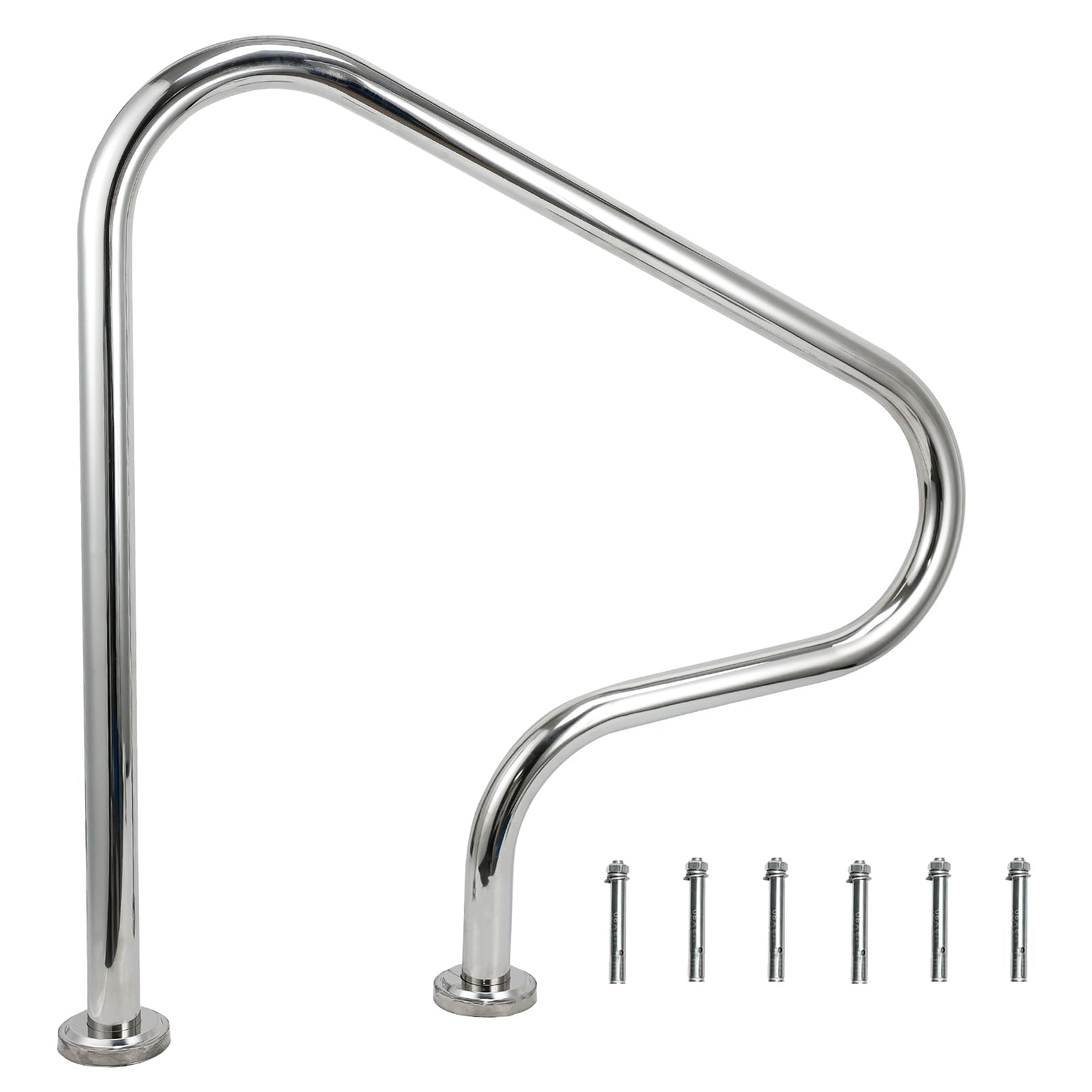 JENLER handrail in use with hand demonstrating comfortable grip and confident support