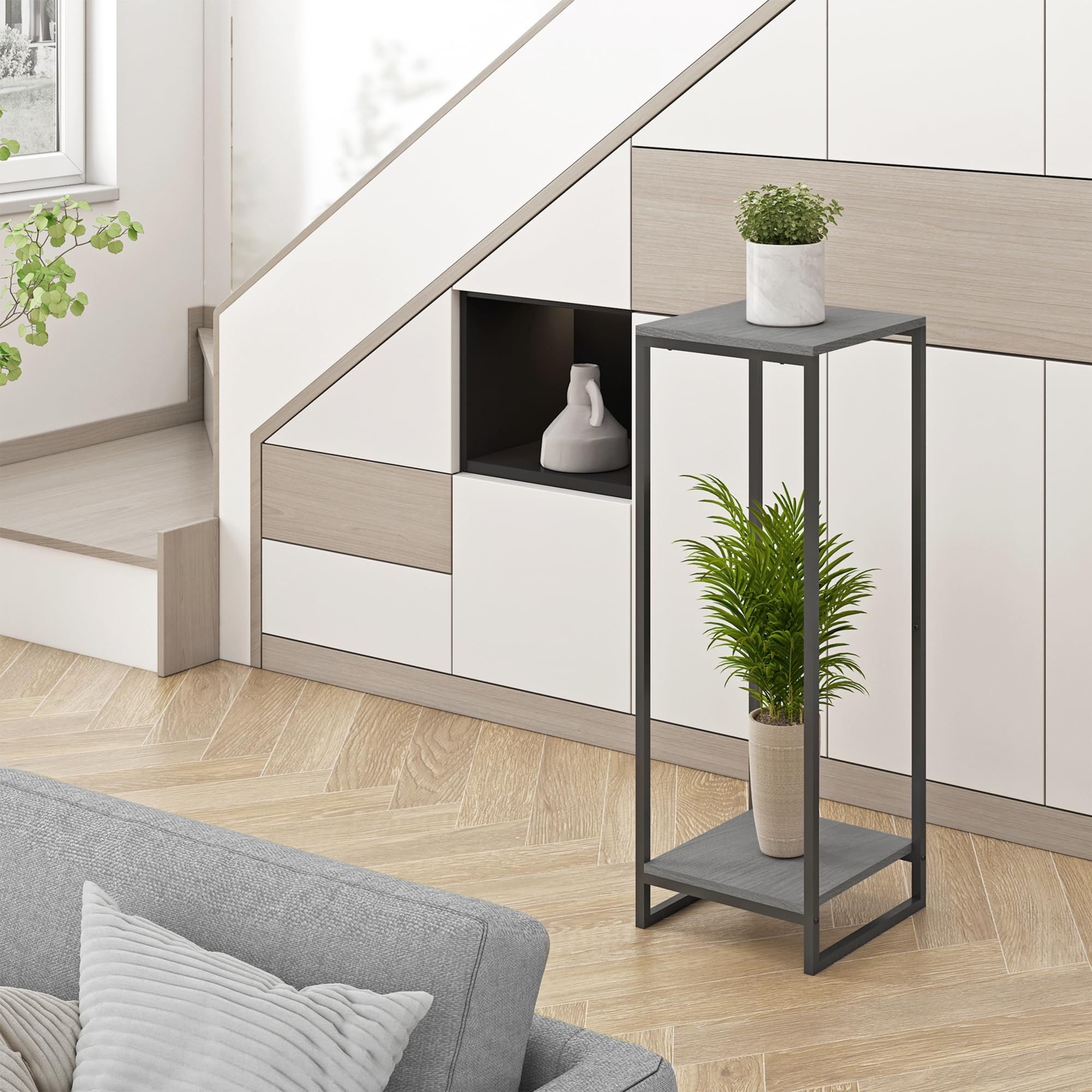 JEPRECO on balcony with herb pots showing outdoor versatility benefit