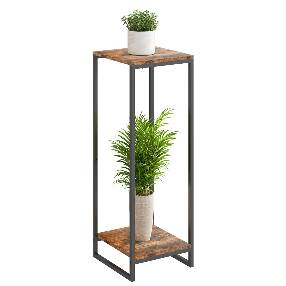JEPRECO front view of corner plant stand showing compact footprint and neat display