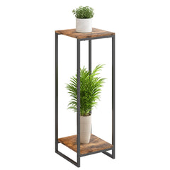 JEPRECO front view of corner plant stand showing compact footprint and neat display