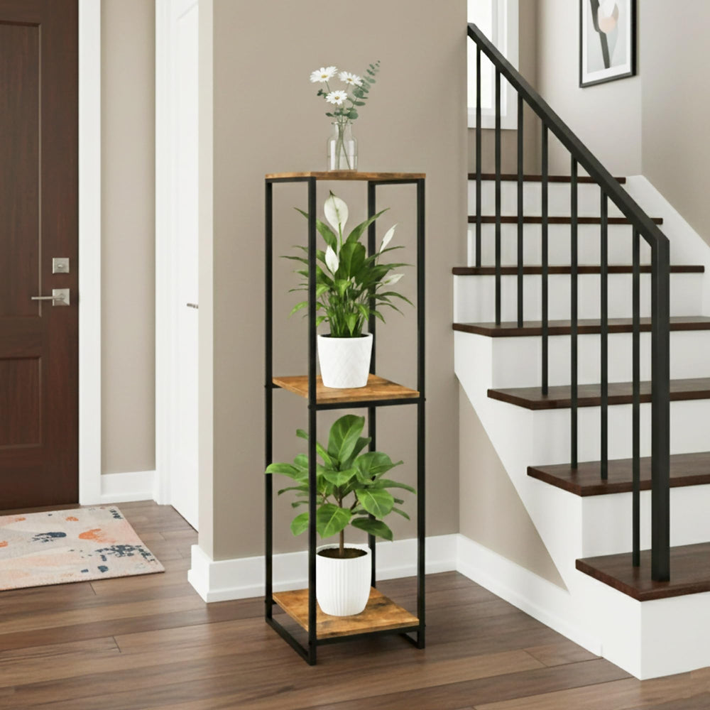 JEPRECO beside potted plant for scale showing 46-inch height benefit