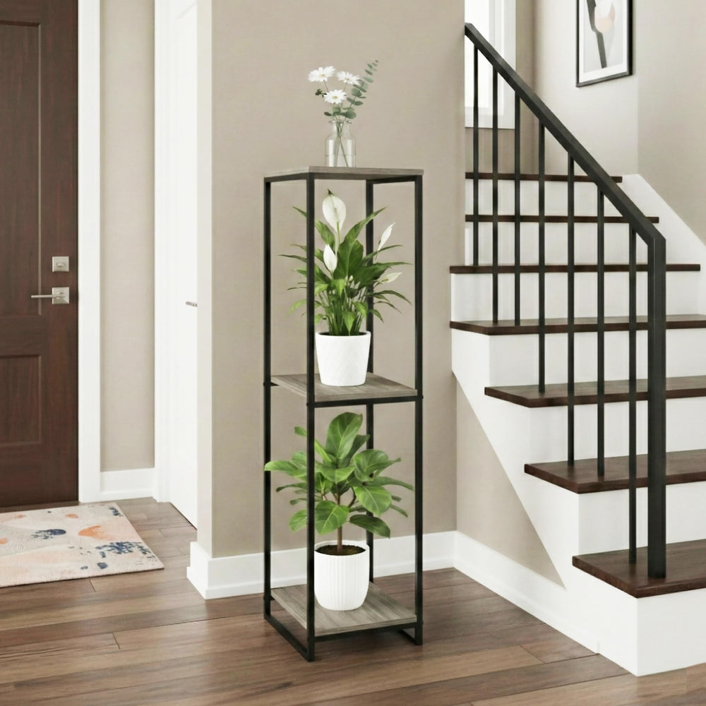 JEPRECO scale comparison with ceramic pots showing roomy shelves and safe weight capacity