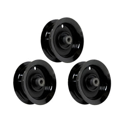 Jeremywell flat idler pulley front view showing fit and durability