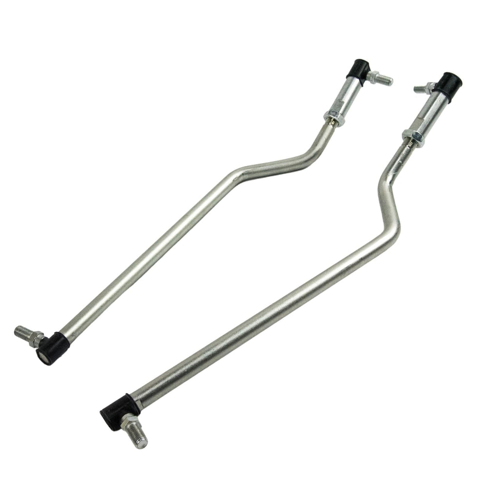 Jeremywell front view of LH and RH drag link kit showing parts and labels for easy identification