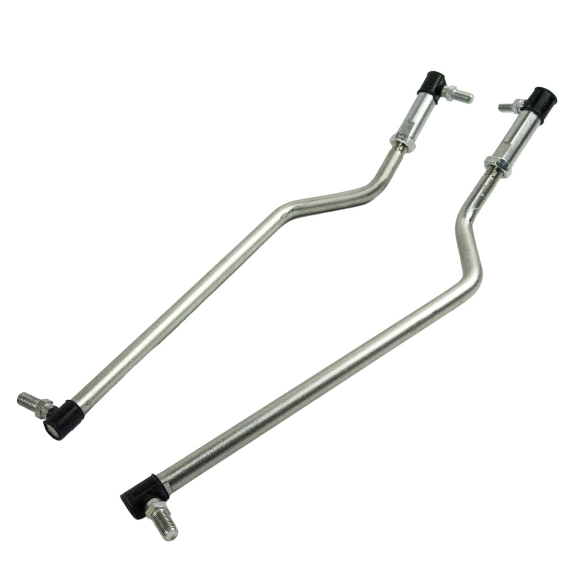 Jeremywell front view of LH and RH drag link kit showing parts and labels for easy identification