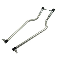 Jeremywell front view of LH and RH drag link kit showing parts and labels for easy identification