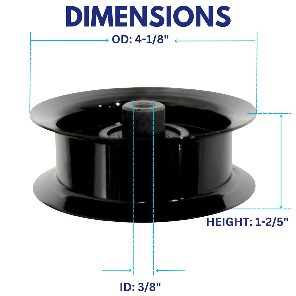 Jeremywell close-up of pulley dimensions for accurate part matching