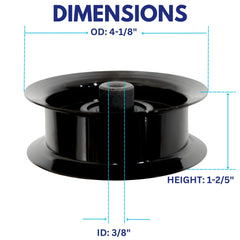 Jeremywell close-up of pulley dimensions for accurate part matching