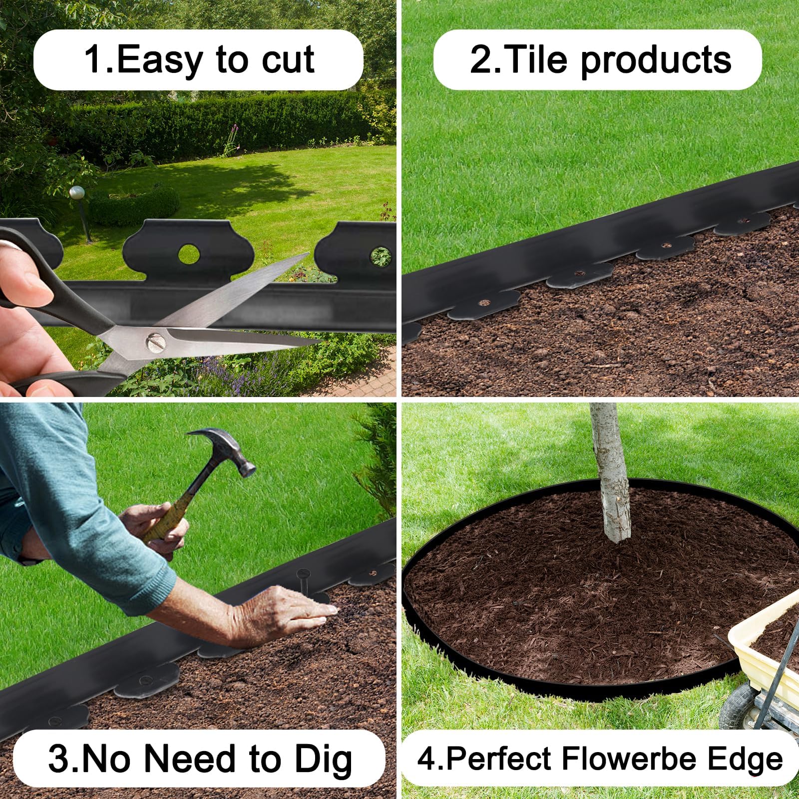 JERIA trimmed edging example showing easy cut-to-fit customization advantage