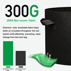 JERIA grow bag filled with soil and seedlings for quick garden setup