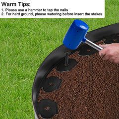 JERIA curved flowerbed edging demonstrating flexible shaping for tidy beds