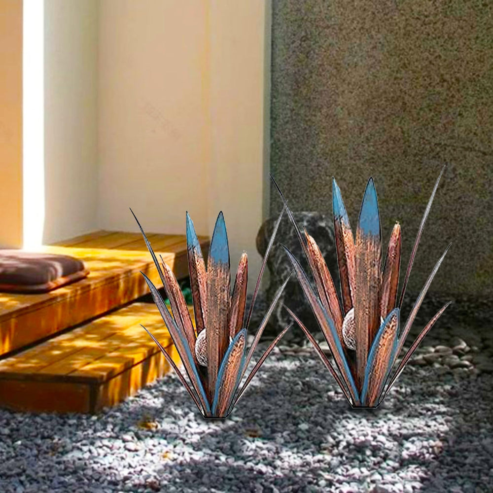 Jesokiibo sculptures placed in garden creating instant focal interest
