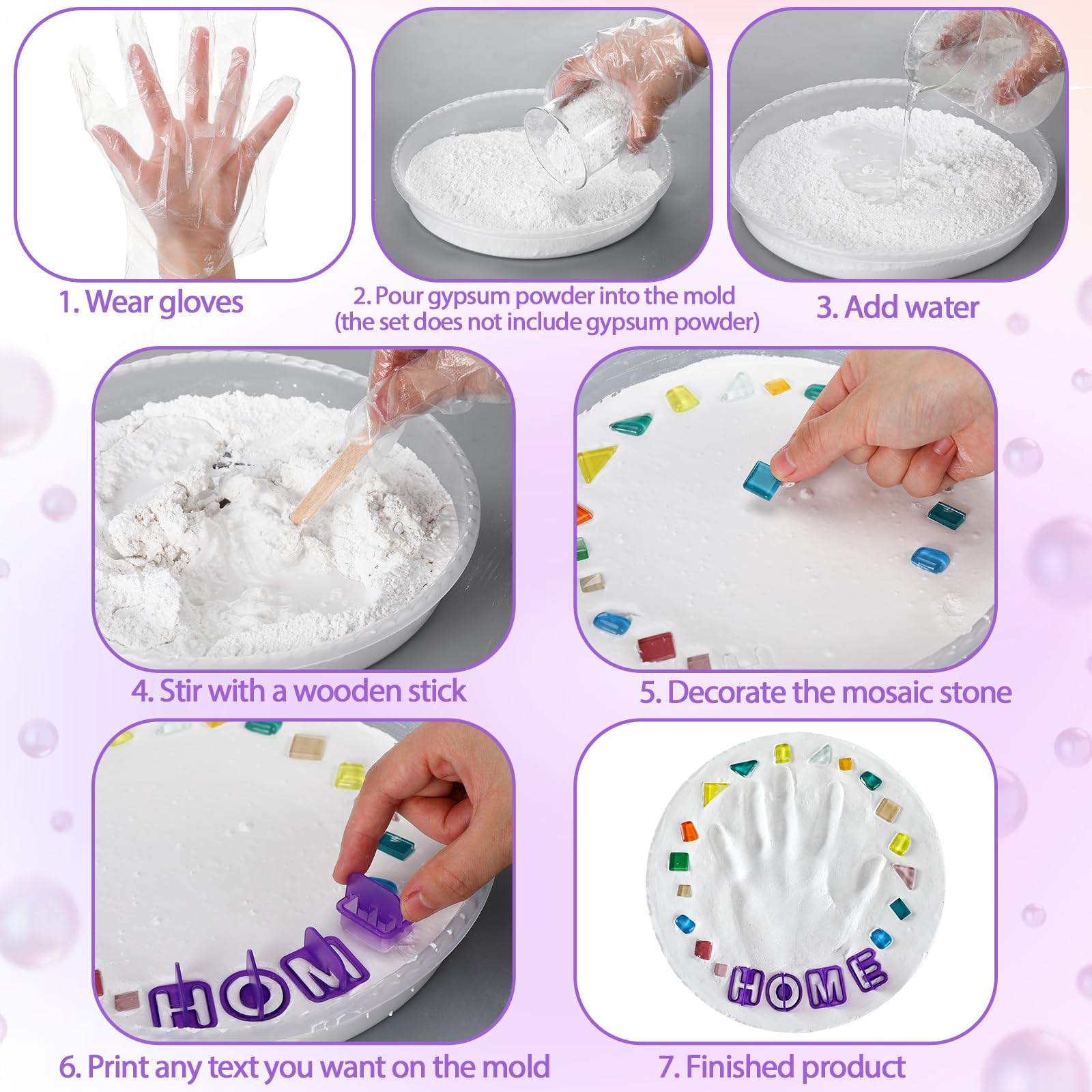 Jetec number and letter molds close-up enabling personalized inscriptions and dates