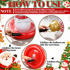 Jetec close-up of snowman figure showing cheerful face and durable PVC