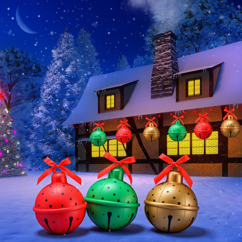 Jetec deflated folded bells in storage box saving space between seasons
