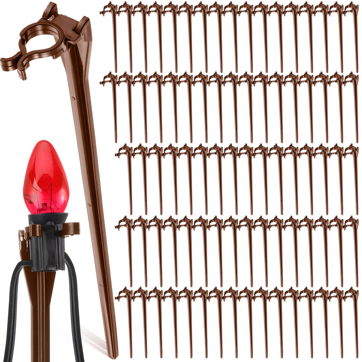 Jetec front packaging showing 200 stakes, bulk supply for large displays