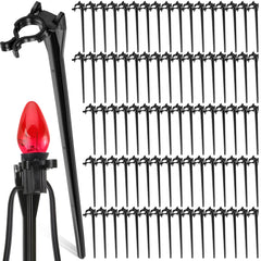 Jetec front pack of 400 black stakes showing quantity and ready to install