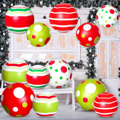 Jetec front packaging view showing 12 festive inflatable balls and vibrant patterns