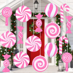 Jetec front packaging display showing 16 red pink ornaments and bright holiday impact