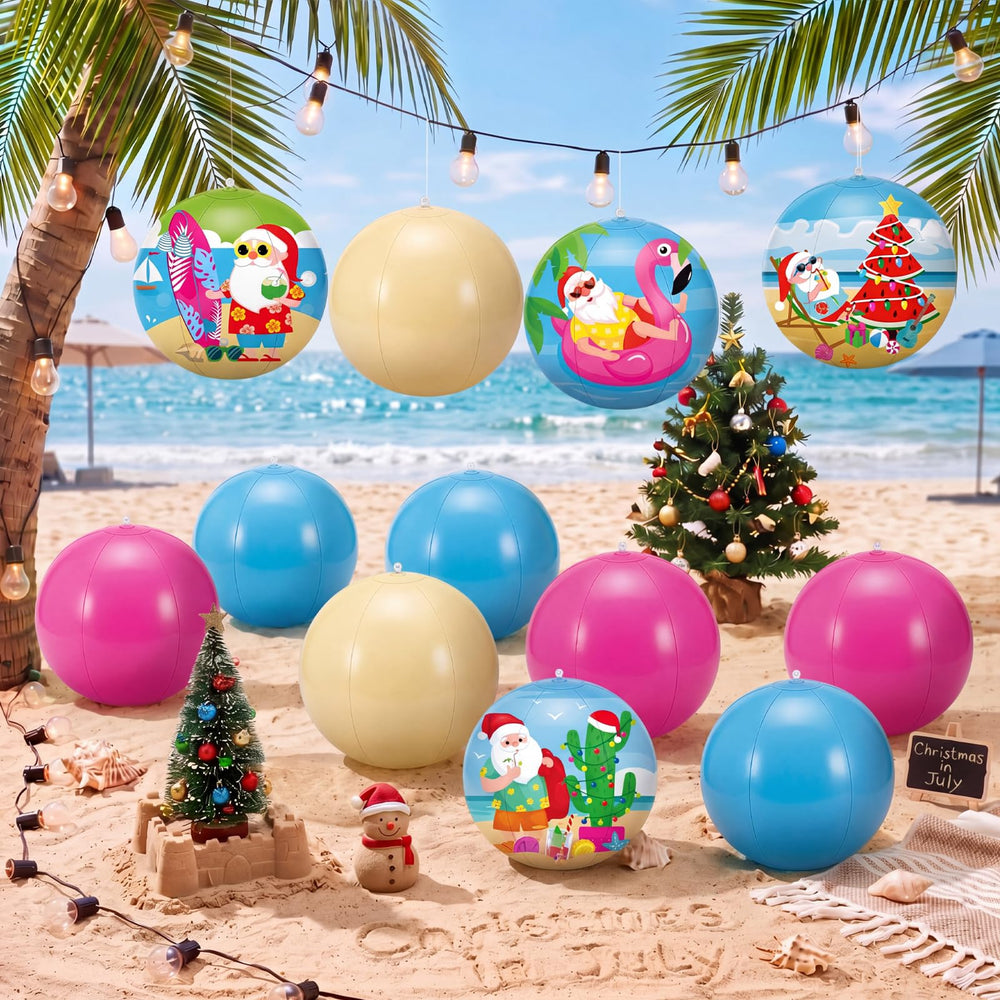Jetec front packaging showing all 12 inflatable balls and bright colors for festive impact