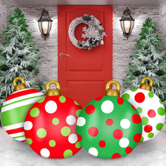 Jetec front view of four inflated balls showing festive curb appeal
