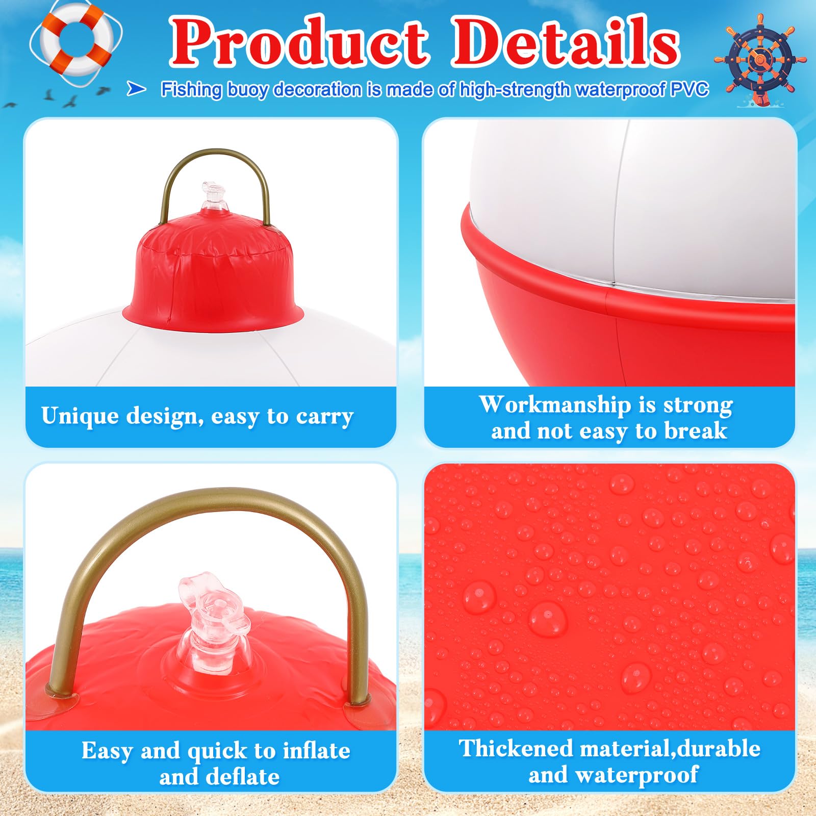 Jetec bobber hanging from tree for party ambiance and easy display